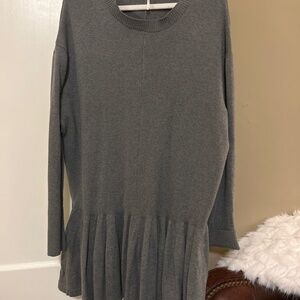 Free People Time On My Side Mini Dress in Gray